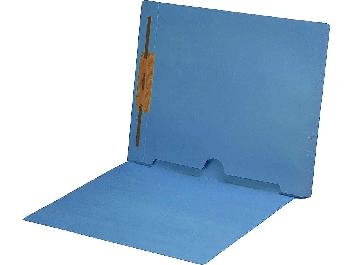 Medical Arts Press End Tab File Folder, Straight Cut, Letter-Size, Blue, 50/Box (S-09018-BLU)