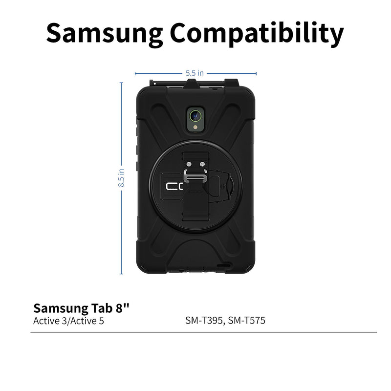 CODi C30705059 Polycarbonate Cover for 8" Samsung Galaxy Tab, Black