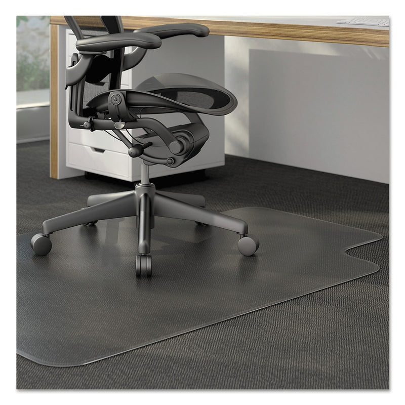 Alera® Carpet Chair Mat with Lip, 36" x 48'', Low Pile, Clear Vinyl (CM12113ALEPL)