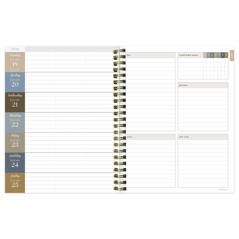 2026 TF Publishing Garden Roses 6.5" x 8" Weekly & Monthly, Paperboard Cover, Multicolored (26-9220)