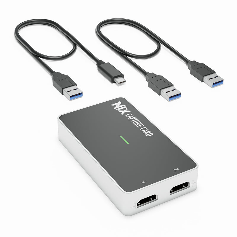 Plugable Performance NIX USB 3.0/USB-C HDMI Video Capture Card, Black/White (USBC-CAP60)