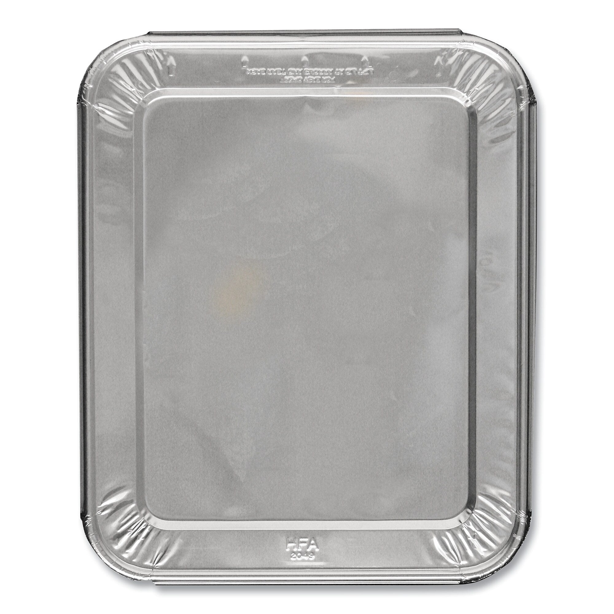 HFA Half Steam Table Pan Lids, Full Curl, 11.16 x 0.62 x 12.75, 100/Carton