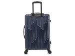 InUSA Drip 24" Hardside Suitcase, 4-Wheeled Spinner, TSA Checkpoint Friendly, Blue (IUDRI00M-BLU)