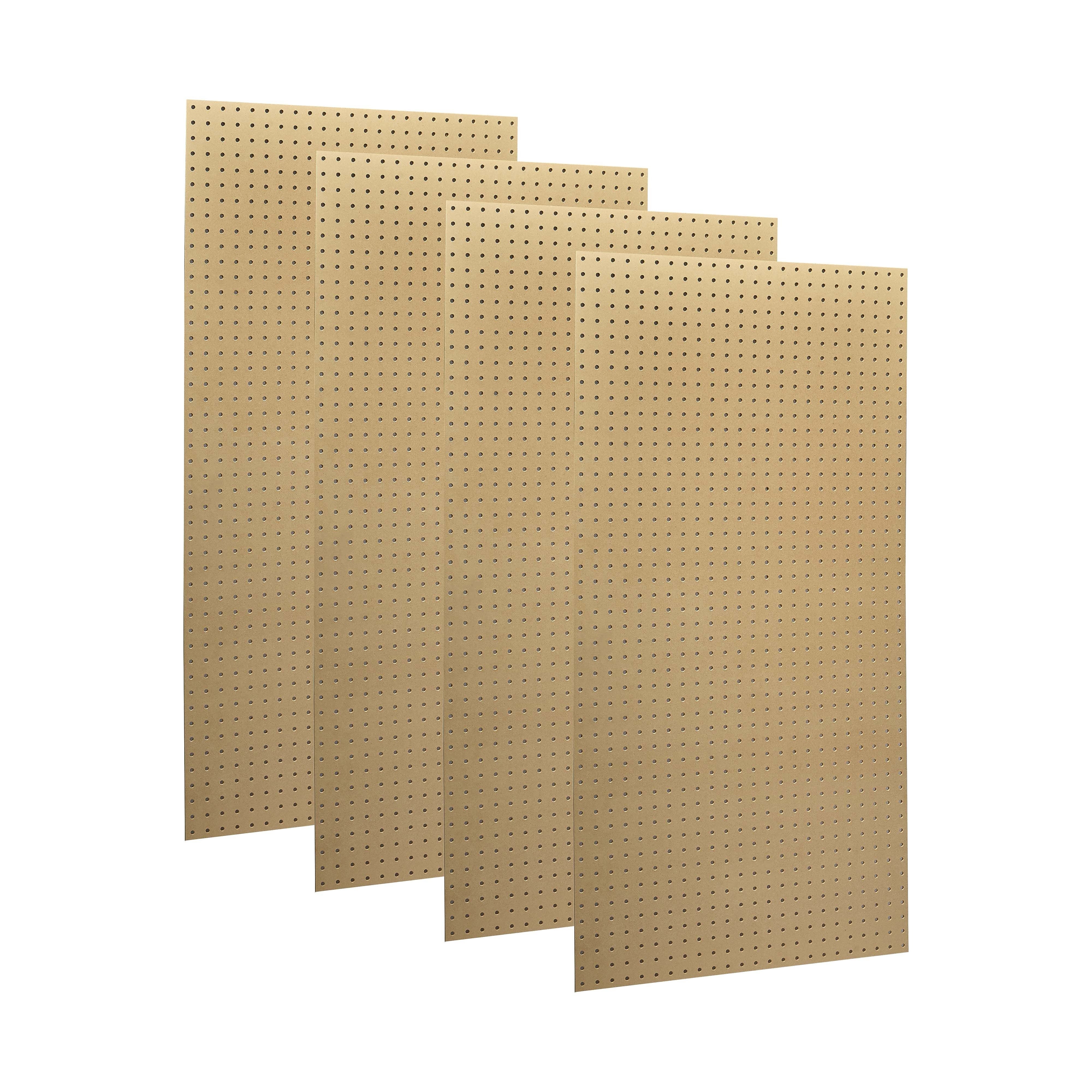 Triton Products Heavy Duty Hardboard Round Hole Pegboards, Set of 4 (TPB-4N)