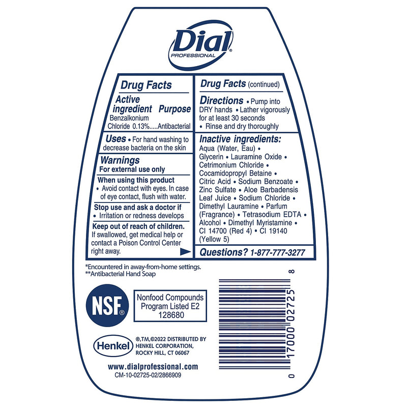 Dial Complete Antibacterial Foaming Hand Soap, Original, 7.5 Oz. (02725/02936)