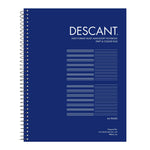 Roaring Spring Paper Products Descant Music Notebook, 8.5" x 11", Stave-/College-Ruled, 32 Sheets, Blue/White, 24/Carton