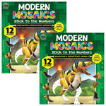 Teacher Created Resources Modern Mosaics: Dinosaurs Activity Book, 2/Bundle (TCR10326-2)