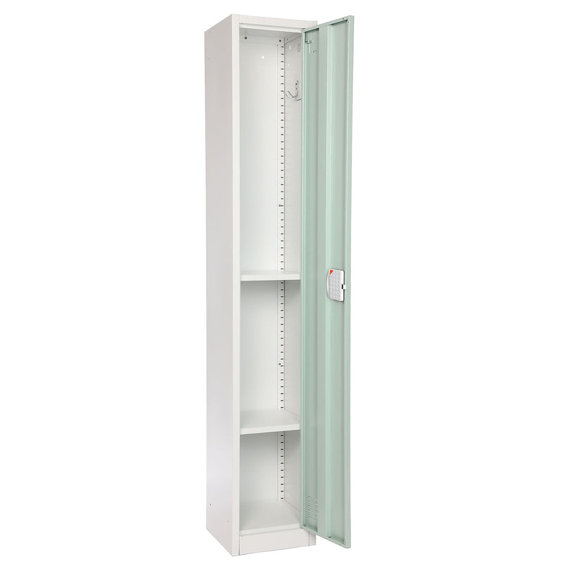 AdirOffice 72"H Single Tier Misty Green Storage Locker (ADI629-201-MGRN-DL)