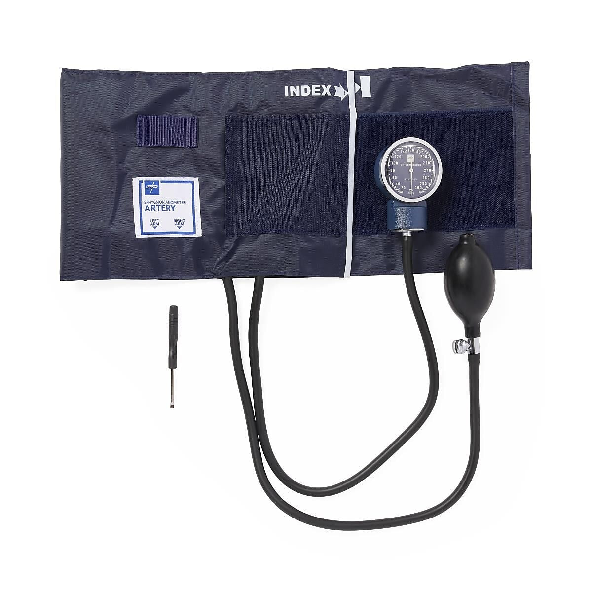Medline Premium Handheld Aneroid Sphygmomanometer, Adult, Large (MDS9413)