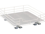 Household Essentials Glidez Steel Storage Organizer, White (1516-1)