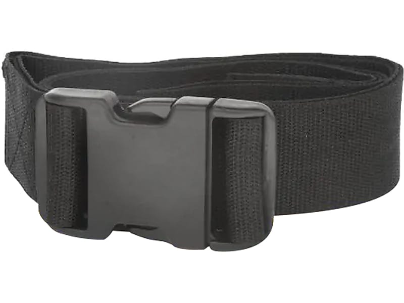 Kemp Nylon 1-Piece Spine Board Strap, Adjustable, 3/Pack (10-301-BLK)