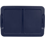 Home Logic 15 Qt. Latch Lid Storage Bins, Clear/White, 8/Pack (7101)