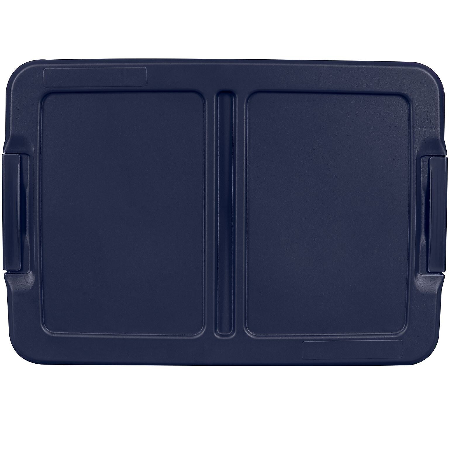 Home Logic 15 Qt. Latch Lid Storage Bins, Clear/White, 8/Pack (7101)