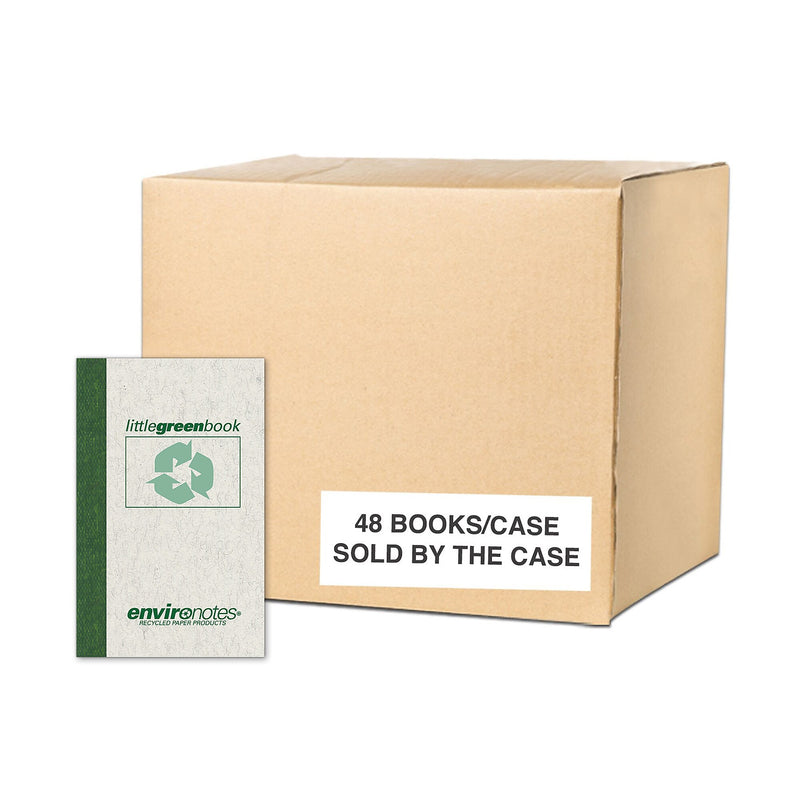 Roaring Spring Environotes 1-Subject Pocket Notebook, 3" x 5", Narrow Ruled, 60 Sheets, Gray/Silver, 48/Case (77356CS)
