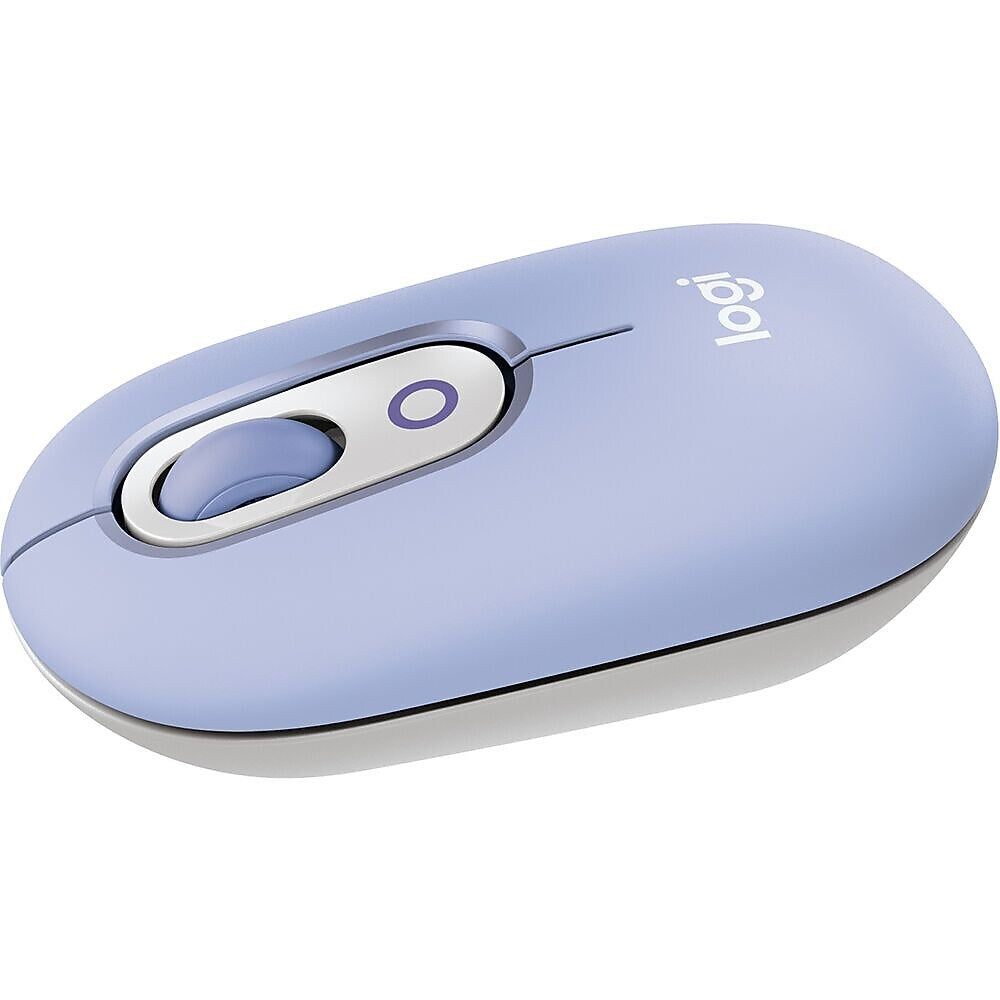 Logitech POP Wireless Ambidextrous Optical Mouse, Lilac (910-007410)