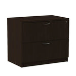 Alera Valencia Series Two Drawer Lateral File, 34w X 22 3/4d X 29 1/2h, Espresso