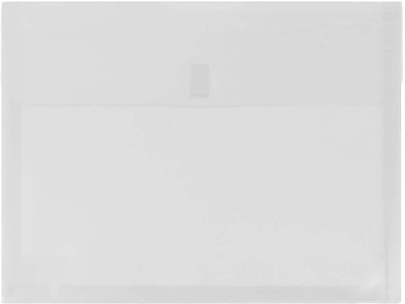 JAM Paper Premium Plastic Document File, Letter, Clear, 3/Pack (218V1CLX3)