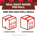 Scotch Heavy Duty Packing Tape, 1.88" x 54.6 yds., Clear, 6/Pack (3750-6)