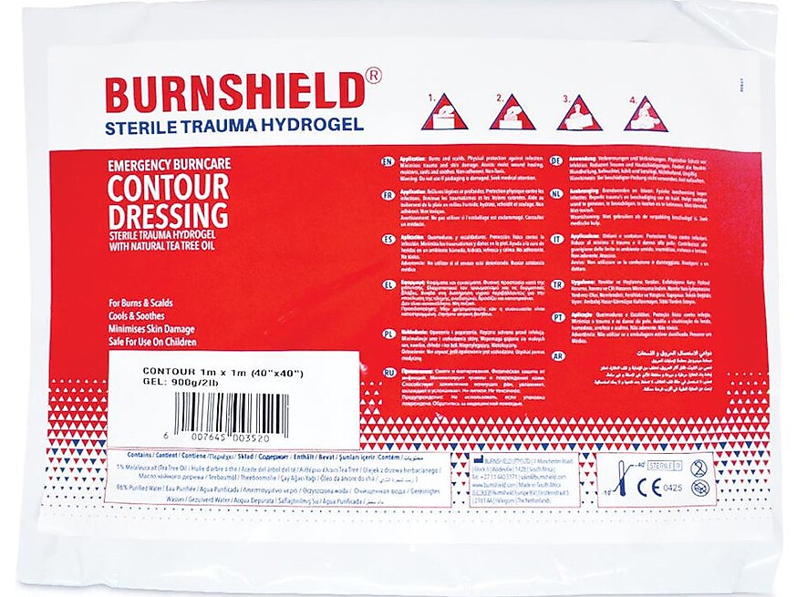 Burnshield Sterile Trauma Hydrogel Contour Burn Dressing, 40'' x 40'' (881006)