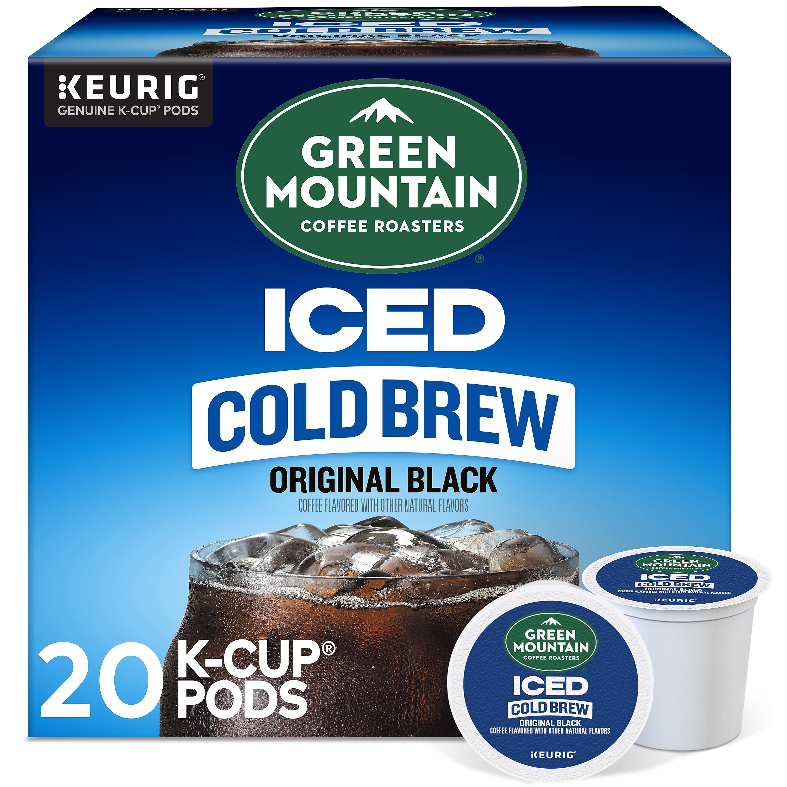 Green Mountain Coffee Roasters Iced Cold Brew Orginal Black Keurig® K-Cup® Pods, 20/Box  (5000372042)
