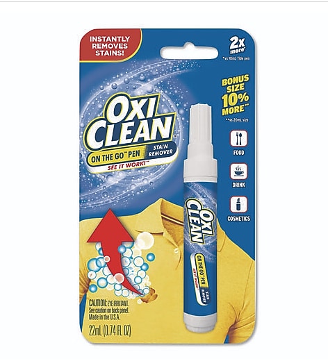 OxiClean On-the-Go Laundry Stain Remover, Pen, Unscented, 22 mL (CDC8057523564EA)