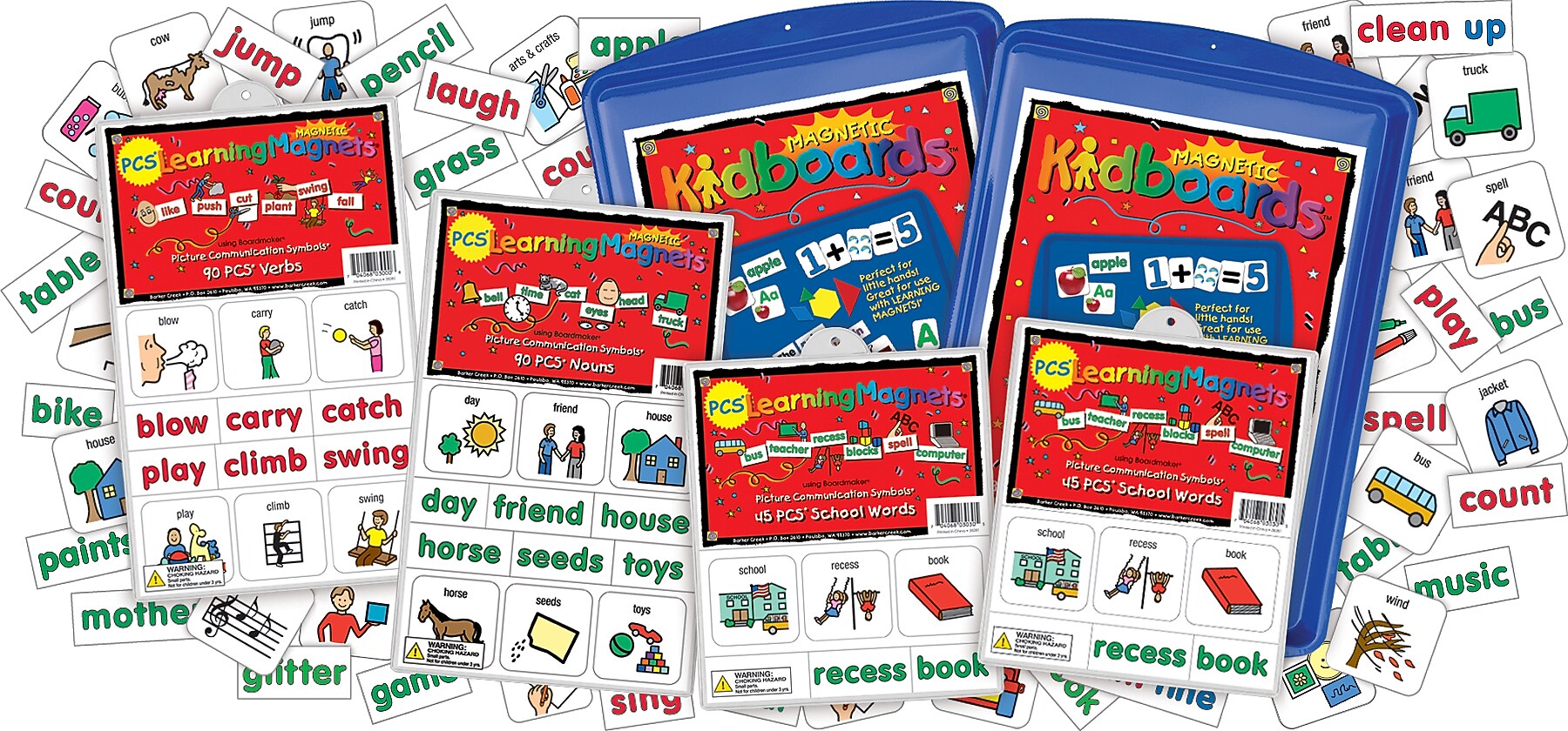 Barker Creek Learning Magnets PCS Activity Kit, 542/Set (LM3045)