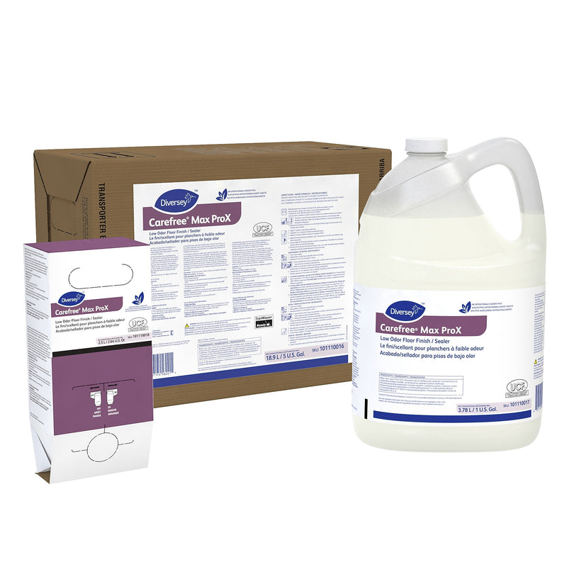 Diversey Carefree Max ProX Low Odor Floor Finish, 2.5 L, 6/Carton (5383021)