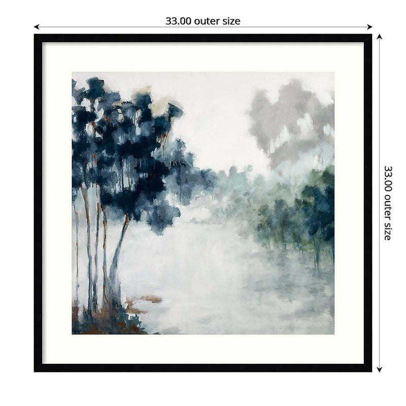 Amanti Art Soft Winter Light and Trees by Jacqueline Ellens Wood Framed Wall Art Print, 33" x 33" (A42675345301)