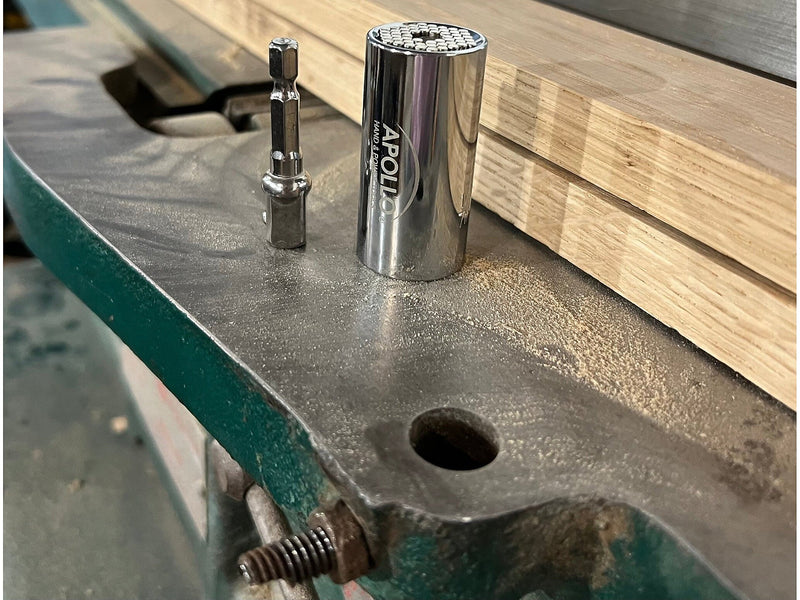 Apollo Tools Universal Socket Tool and Power Drill Adapter, Silver (DT5022)