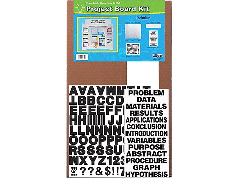 Flipside Corrugated Project Board Kit, 36" x 48", White, 10/Carton (30832-10)