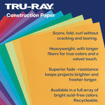 Tru-Ray 12" x 18" Construction Paper, Gold, 50 Sheets/Pack, 5 Packs/Bundle (PAC102998-5)