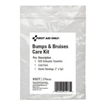 First Aid Only Bumps and Bruises Care Kit, 3 Pieces, 25 Packs/Carton (91577)