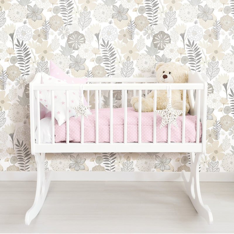 York Wallcoverings Perennial Blooms Peel and Stick Wallpaper (RMK11326WP)