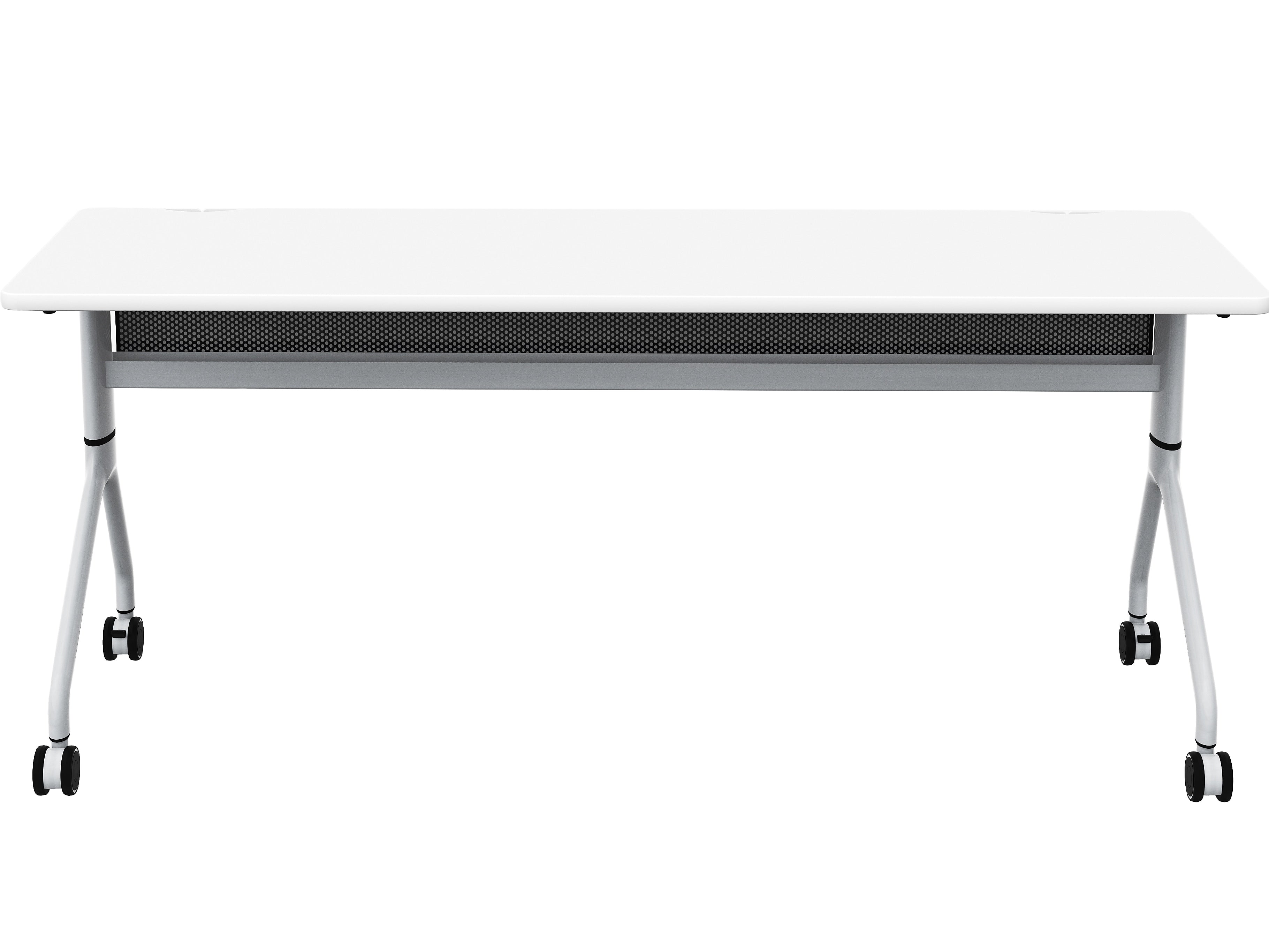 Safco Rumba Training Room Table, 24" x 72", Designer White (RBA7224FLSLDSWT)