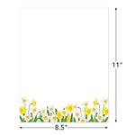 Great Papers Daffodil Meadow Delight Everyday Letterhead, Multicolored, 50 Sheets/Pack (2025005)