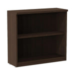 Alera Valencia Series 29.5"H 2-Shelf Bookcase with Adjustable Shelf, Espresso (ALEVA633032ES)