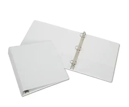 Skilcraft  3" , 3-Ring View Binder, White (NSN5104866)