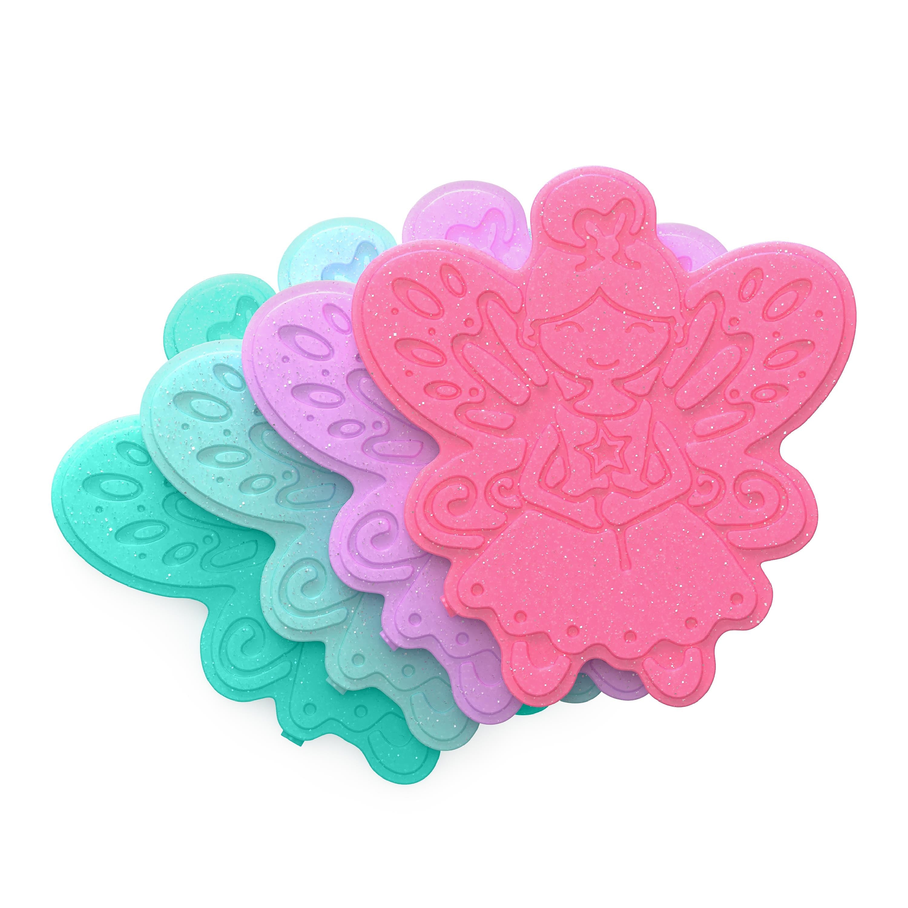bentgo Buddies Glitter Fairy Kids Ice Packs, Assorted Colors, 4/Pack (BGICE-FRY)