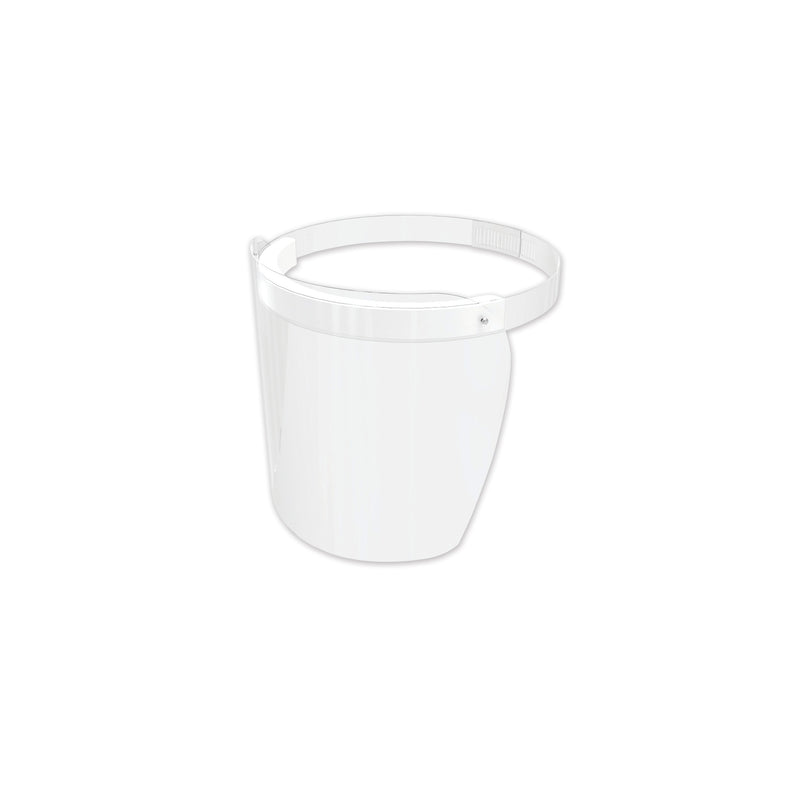 Deflecto Disposable Face Shield, 13 X 10, One Size Fits All, Clear, 100/Carton (DEFPFMD100F)