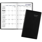 2025-2026 AT-A-GLANCE 3.5" x 6" Academic Year Monthly Planner, Faux Leather Cover, Black (AY53-00-26)