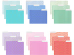 Better Office Heavy-Duty File Folders, 1/3-Cut Tab, Letter Size, Paper Stock, Ombre Rainbow, 18/Pack (80030-18PK)
