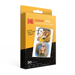 Kodak Zink Premium Pre-Cut Sticker Photo Paper, 2" x 3", 30 Sheets/Pack (RODZ2X330C)