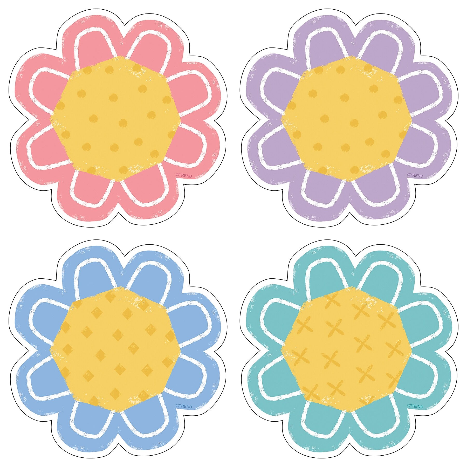 TREND Garden Flowers Classic Accents Variety Pack, 108/Bundle (T-10681-3)
