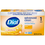 Dial Advanced Clean Antibacterial Bar Soap, Gold Scent, 36/Carton (00052336926172)