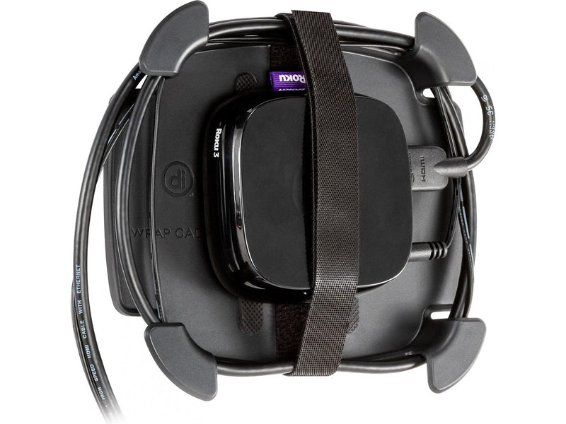 Digital Innovations Wrap Caddy Streaming Device and Cable Organizer, Black (32194)