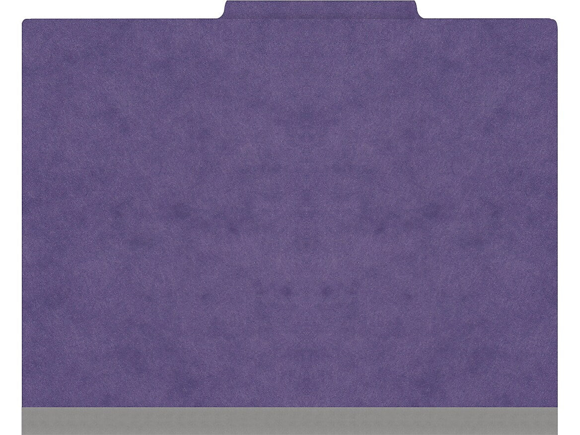 Medical Arts Press Pressboard Classification Folder, 2-Dividers, 2" Expansion, Letter Size, Purple, 10/Box (DV-T42-26-3PRP-PKT)
