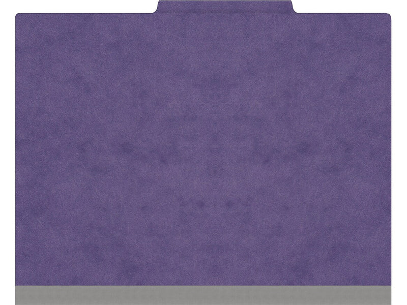 Medical Arts Press Pressboard Classification Folder, 2-Dividers, 2" Expansion, Letter Size, Purple, 10/Box (DV-T42-26-3PRP-PKT)