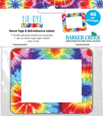 Barker Creek Self-adhesive Tie-Dye School Name Tags, 2.75" x 3.5", 45/Pack (LL1503)
