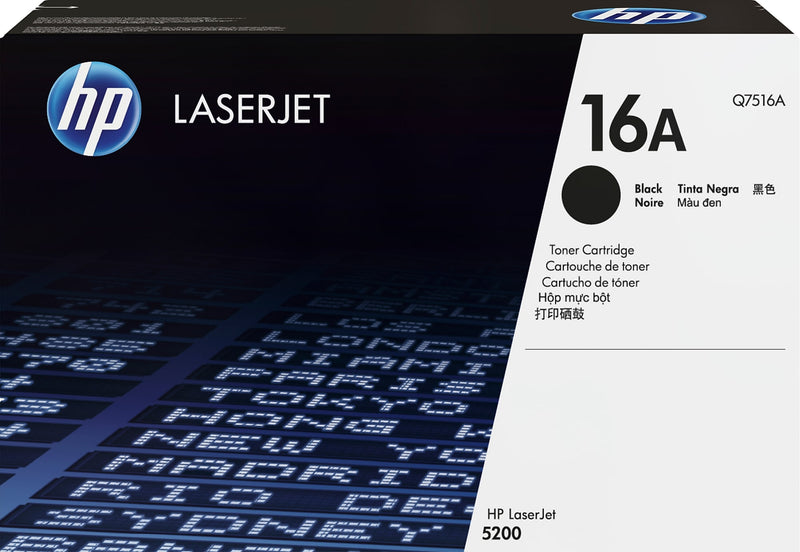 HP 16A Black Standard Yield Toner Cartridge, Prints Up to 12,000 pages (Q7516A)