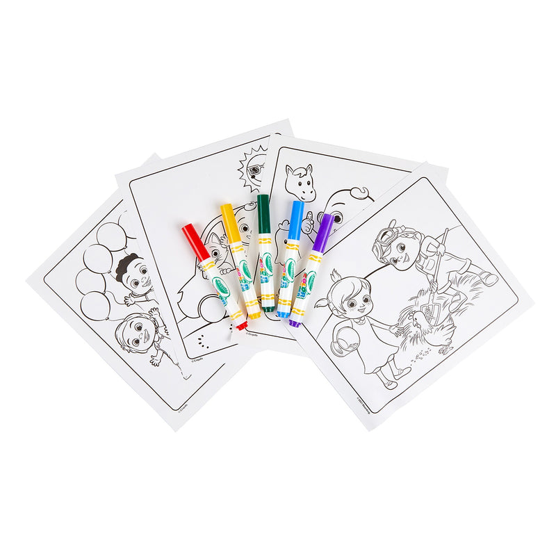 Crayola Color Wonder: Cocomelon Coloring Book, 18 Pages, 2 Sets/Bundle (BIN752788-2)